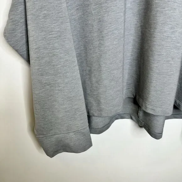 Nike Yoga Dri Fit hoodie hooded sweatshirt gray Pull-over DM7033-073 - Picture 3 of 14